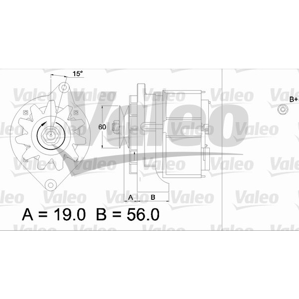 Слика на Алтернатор VALEO REMANUFACTURED PREMIUM 436299