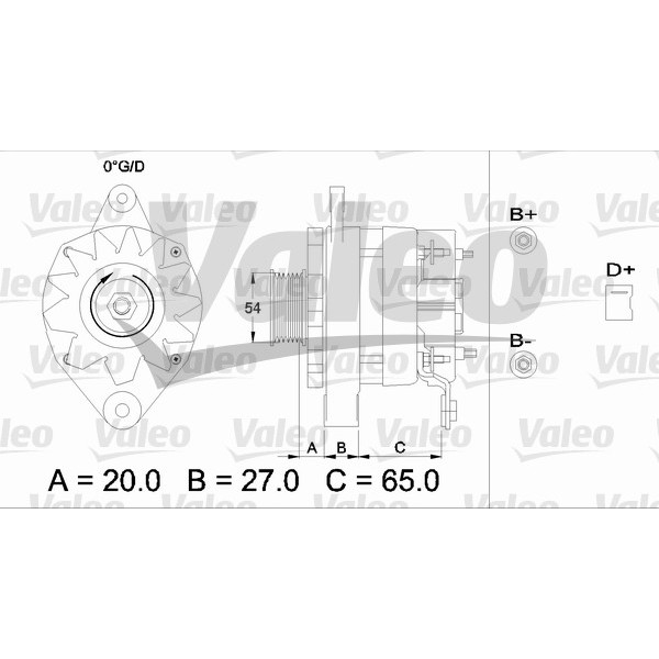 Слика на Алтернатор VALEO REMANUFACTURED PREMIUM 436309