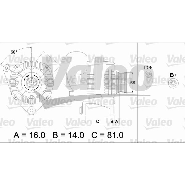 Слика на Алтернатор VALEO REMANUFACTURED PREMIUM 436388