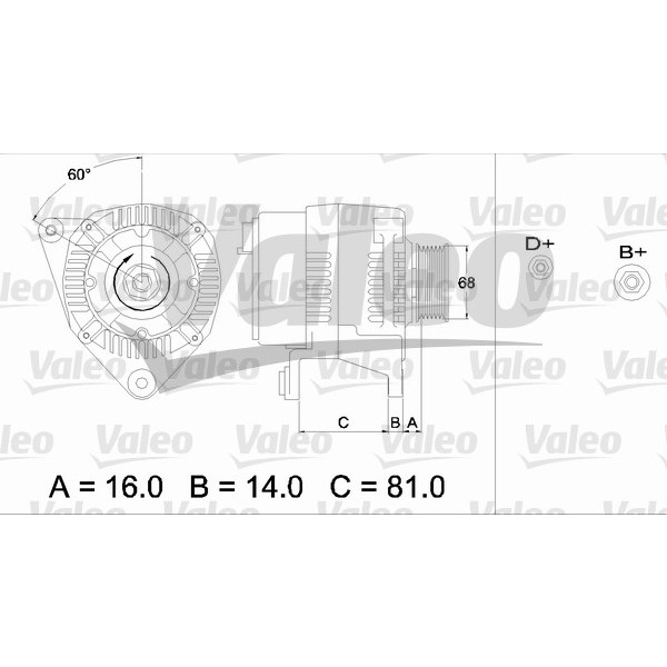 Слика на Алтернатор VALEO REMANUFACTURED PREMIUM 436389