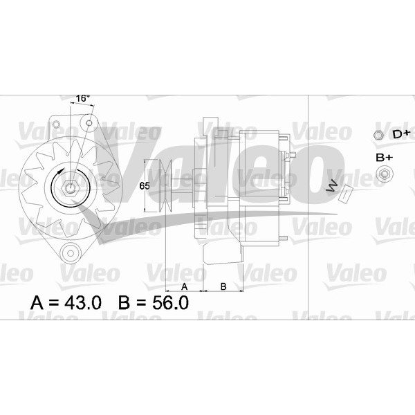 Слика на Алтернатор VALEO REMANUFACTURED PREMIUM 436400