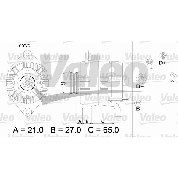 Слика на Алтернатор VALEO REMANUFACTURED PREMIUM 436403