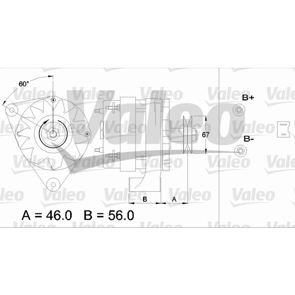 Слика на Алтернатор VALEO REMANUFACTURED PREMIUM 436456 за Renault Fuego (136) 1.4 TL/GTL - 64 коњи бензин