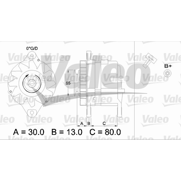 Слика на Алтернатор VALEO REMANUFACTURED PREMIUM 436522