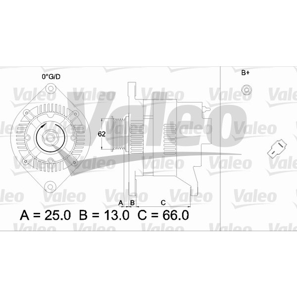 Слика на Алтернатор VALEO REMANUFACTURED PREMIUM 436528