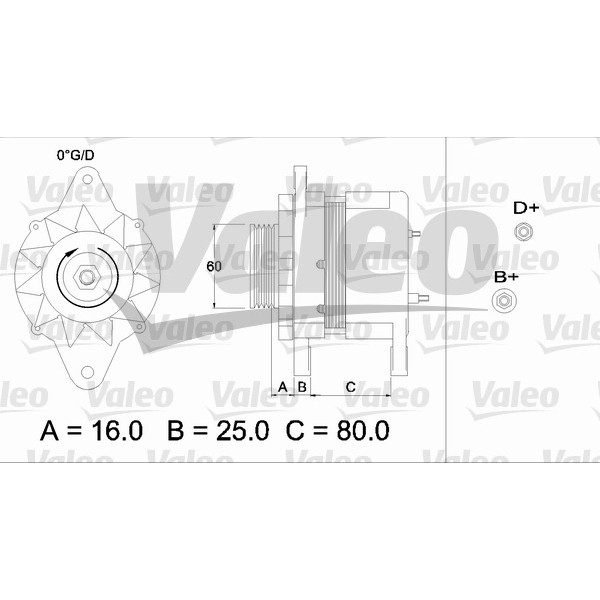 Слика на Алтернатор VALEO REMANUFACTURED PREMIUM 436547