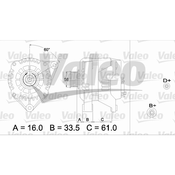 Слика на Алтернатор VALEO REMANUFACTURED PREMIUM 436720