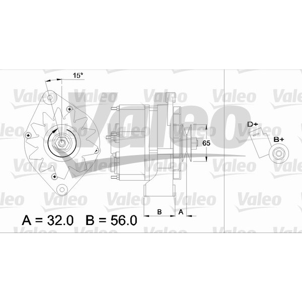 Слика на Алтернатор VALEO REMANUFACTURED PREMIUM 436726