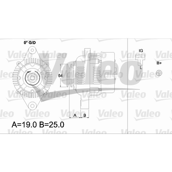 Слика на Алтернатор VALEO REMANUFACTURED PREMIUM 437153