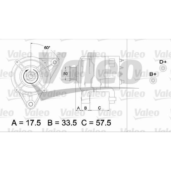 Слика на Алтернатор VALEO REMANUFACTURED PREMIUM 437216