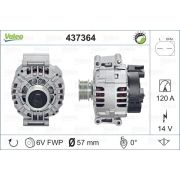 Слика 1 на Алтернатор VALEO REMANUFACTURED PREMIUM 437364