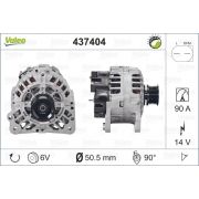 Слика 1 на Алтернатор VALEO REMANUFACTURED PREMIUM 437404