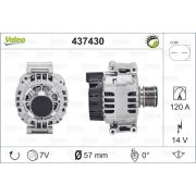 Слика 1 $на Алтернатор VALEO REMANUFACTURED PREMIUM 437430