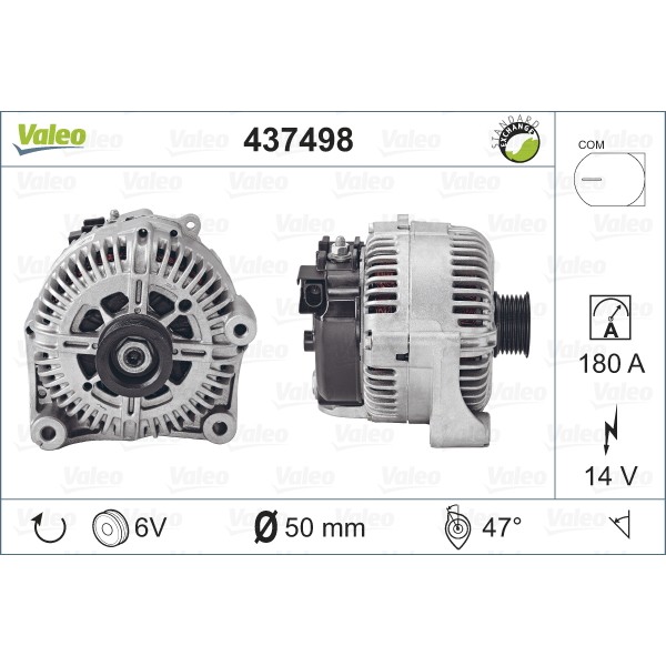 Слика на Алтернатор VALEO REMANUFACTURED PREMIUM 437498