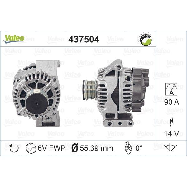 Слика на Алтернатор VALEO REMANUFACTURED PREMIUM 437504