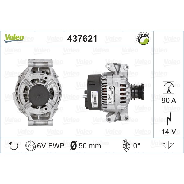 Слика на Алтернатор VALEO REMANUFACTURED PREMIUM 437621