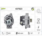 Слика 1 на Алтернатор VALEO REMANUFACTURED PREMIUM 437623