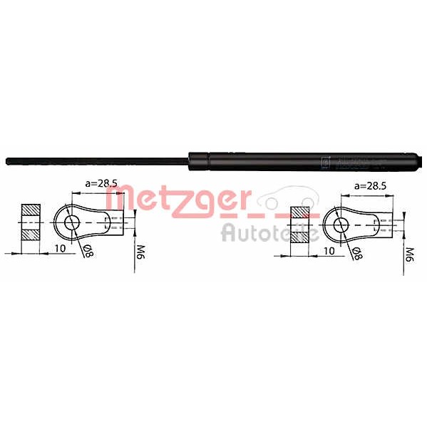 Слика на Амортизер, хауба METZGER 2110405