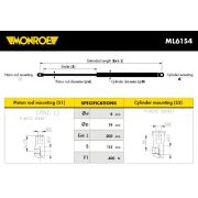 Слика 1 на амортизер, хауба MONROE ML6154