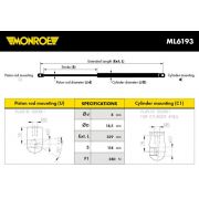 Слика 1 на амортизер, хауба MONROE ML6193