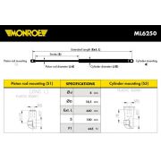 Слика 1 на амортизер, хауба MONROE ML6250