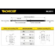 Слика 1 $на Амортизер за багажник MONROE ML5011