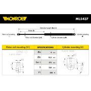 Слика 1 на Амортизер за багажник MONROE ML5437