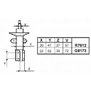 Слика 2 на Амортизер MONROE ORIGINAL (Gas Technology) G8173