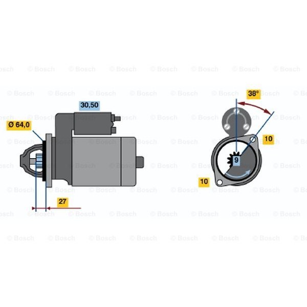 Слика на Анласер BOSCH 0 001 106 409 за мотор BMW R1200 R Classic (R1ST) - 110 коњи бензин