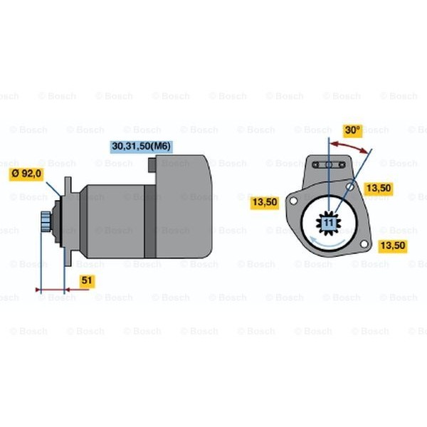 Слика на Анласер BOSCH 0 001 416 011 за камион Iveco TurboTech 190-32 T - 318 коњи дизел