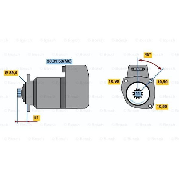 Слика на Анласер BOSCH 0 001 416 053