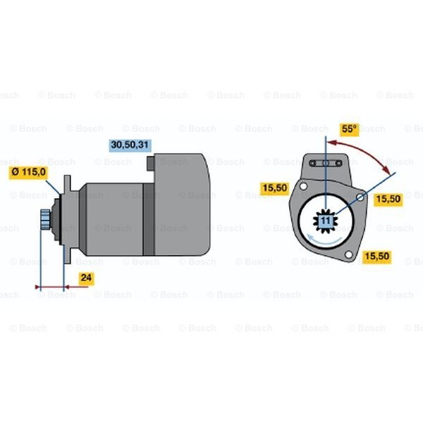 Слика на Анласер BOSCH 0 001 417 059