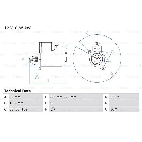 Слика на Анласер BOSCH 0 986 010 040