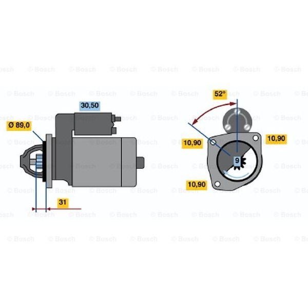 Слика на Анласер BOSCH 0 986 010 990