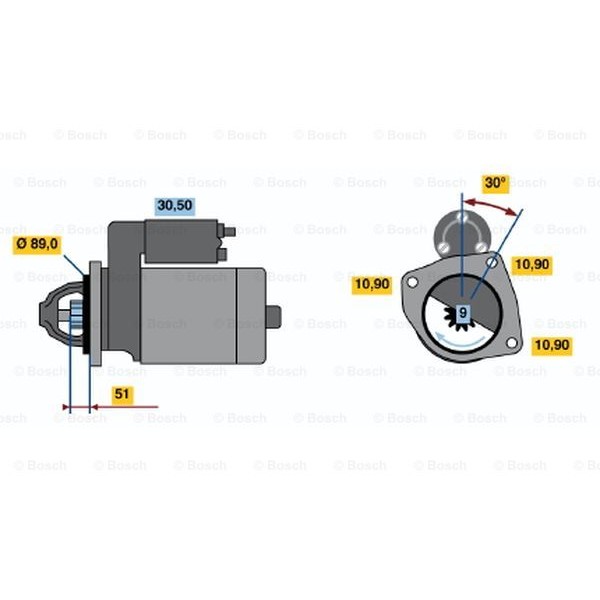 Слика на Анласер BOSCH 0 986 011 240