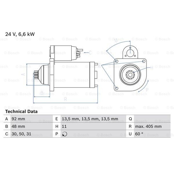 Слика на Анласер BOSCH 0 986 012 480