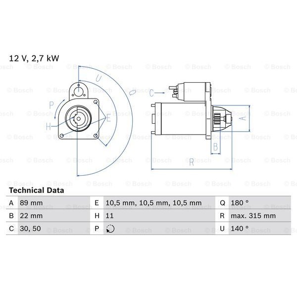 Слика на Анласер BOSCH 0 986 012 680