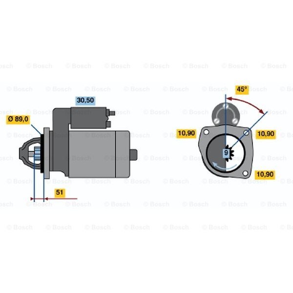 Слика на Анласер BOSCH 0 986 012 750