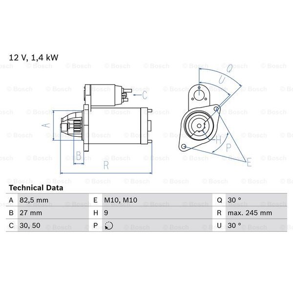 Слика на Анласер BOSCH 0 986 013 010