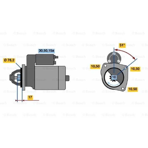 Слика на Анласер BOSCH 0 986 013 220