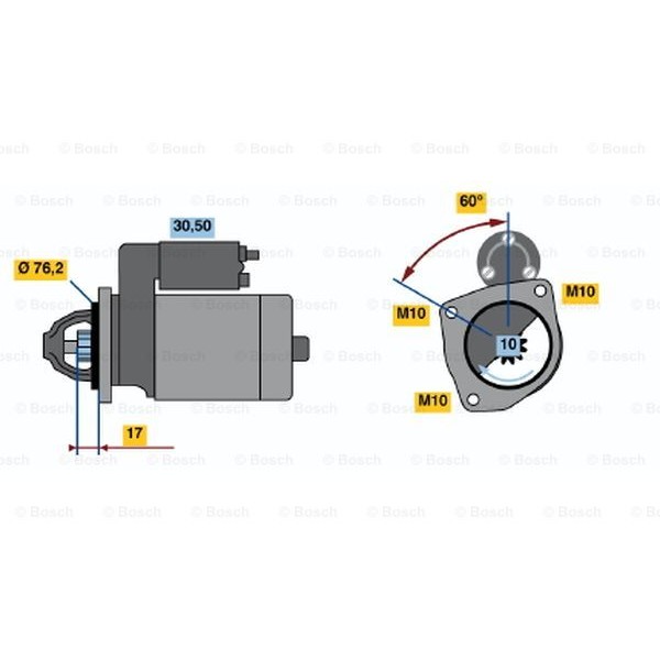 Слика на Анласер BOSCH 0 986 013 280