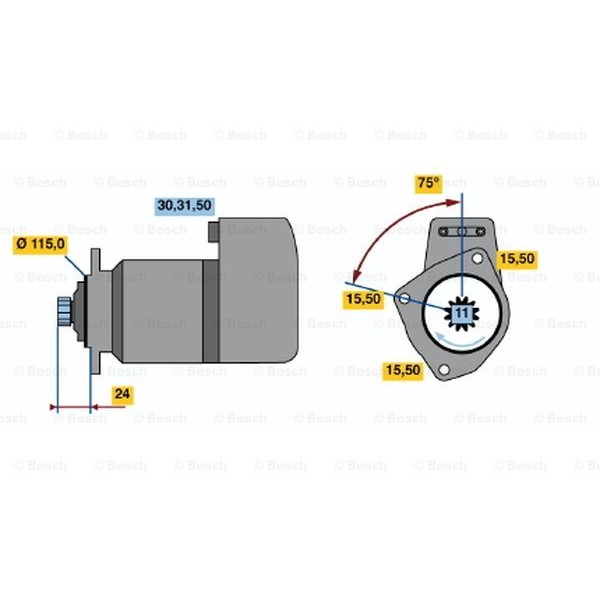 Слика на Анласер BOSCH 0 986 013 440