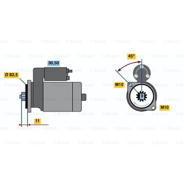 Слика на Анласер BOSCH 0 986 014 181