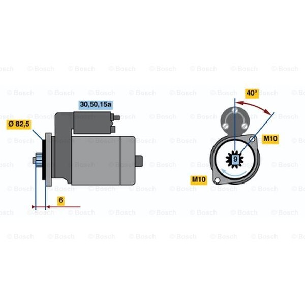 Слика на Анласер BOSCH 0 986 014 261