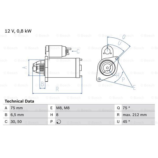 Слика на Анласер BOSCH 0 986 014 371