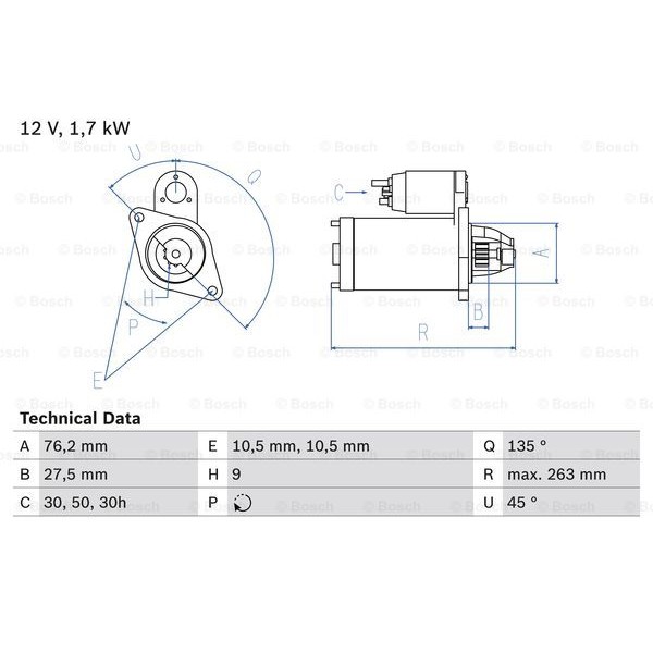 Слика на Анласер BOSCH 0 986 014 890