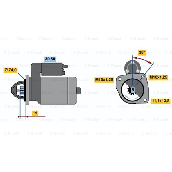 Слика на Анласер BOSCH 0 986 014 981