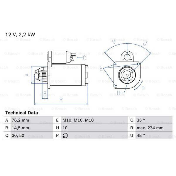 Слика на Анласер BOSCH 0 986 015 090