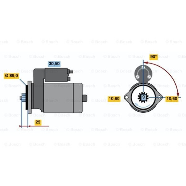 Слика на Анласер BOSCH 0 986 016 261