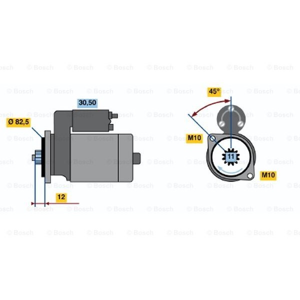 Слика на Анласер BOSCH 0 986 016 271